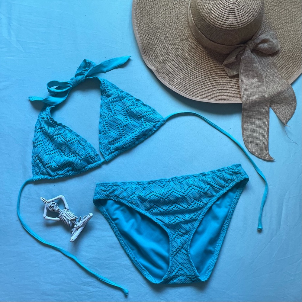 🌊🐳Blue Lace Swimsuit 🐳🌊